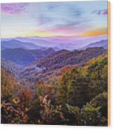 October In The Smoky Mountains Wood Print