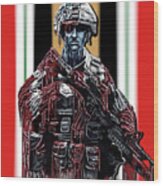Oif Soldier Wood Print
