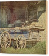 Old Cart Wood Print