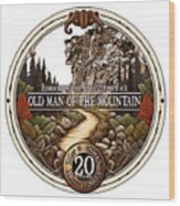 Old Man Of The Mountain 20 Year Remembrance Wood Print