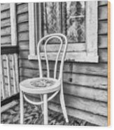 Old Porch In Autumn 2 Wood Print