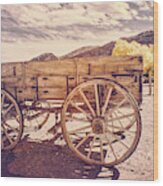 Old West Wagon Wood Print