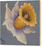 One Daffodil Wood Print