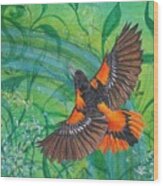 Oriole Wood Print