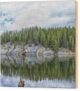 Otter Creek Reflection Wood Print