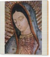 Our Lady Of Guadalupe Replica Bust Wood Print