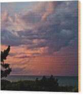 Outer Banks Sunset Wood Print