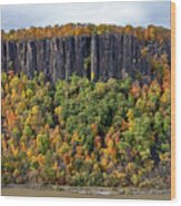 Palisade Cliffs In Autumn 3 Wood Print