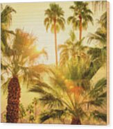 Palm Trees Palm Springs California 0492-100 Wood Print