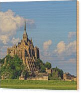 Panorama From The Mont Saint Michel Wood Print