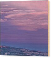 Panorama Lightning Paunsaugunt Plateau Near Bryce Canyon Np Wood Print