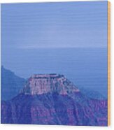 Panorama Lightning Strike North Rim Grand Canyon Np Ar Wood Print
