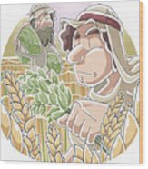 Parable Of The Wheat And Tares Wood Print