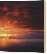 Pauma Valley Sunset Wood Print