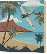 Pearl Harbor - Alternative Movie Poster Wood Print