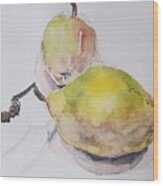 Pears Wood Print