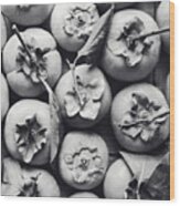 Persimmon Harvest Wood Print