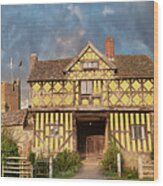 Photo Of Stokesay Castle, Fortified Manor House, Shropshire, England #1 Wood Print
