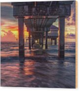 Pier 60, Clearwater Beach Wood Print