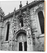 Pilgrims To The Jeronimos Monastry Wood Print