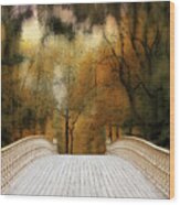 Pine Bank Arch In Autumn Wood Print