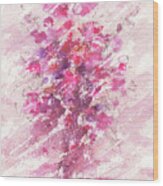 Pink Flowers Wood Print