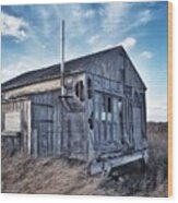 Plum Island Sea Shack Wood Print