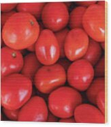 Plum Tomatoes Wood Print