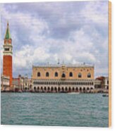 Postcard From Venice Wood Print