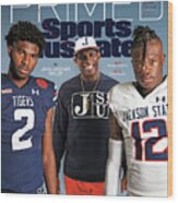 Primed - Jackson State University And Coach Deion Sanders Issue Cover Wood Print