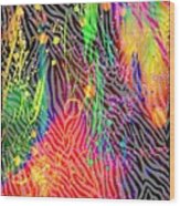 Psychedelic Jungle Wood Print