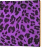 Purple Cheetah Wood Print