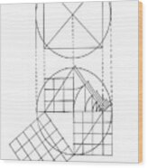 Pythagorean Pyramid Wood Print