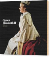Queen Elizabeth Ii Commemorative Issue Wood Print