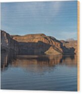 Quiet Canyon Lake In Arizona Wood Print