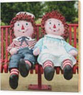 Raggedy Ann And Andy - Arcola, Il Wood Print