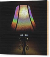 Rainbow Lamp Wood Print