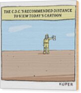 Recommended Distance Wood Print