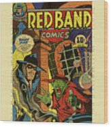 Red Band Comics Cover Wood Print