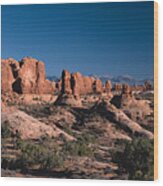 Red Rock Scenery In Southern Utah Wood Print
