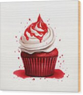 Red Velvet Wood Print