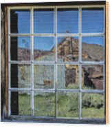 Reflections In Bodie Wood Print