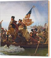 Remastered Art Washington Crossing The Delaware By Emauel Leutze 20200202 Wood Print