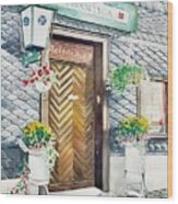 Restaurant Romantica Wood Print