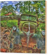 My Back Hurts 1947 Dodge Dump Truck Country Farm Scene Art Wood Print
