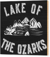Retro Lake Of The Ozarks Missouri Wood Print