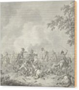 Rider Fight, Dirk Langendijk, 1797 Wood Print