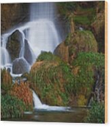 Rifle Colorado Water Fall Wood Print