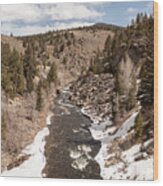 River In Colorado Mountains Wood Print