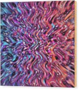 Rivers Rainbow Ripples - Abstract Wood Print